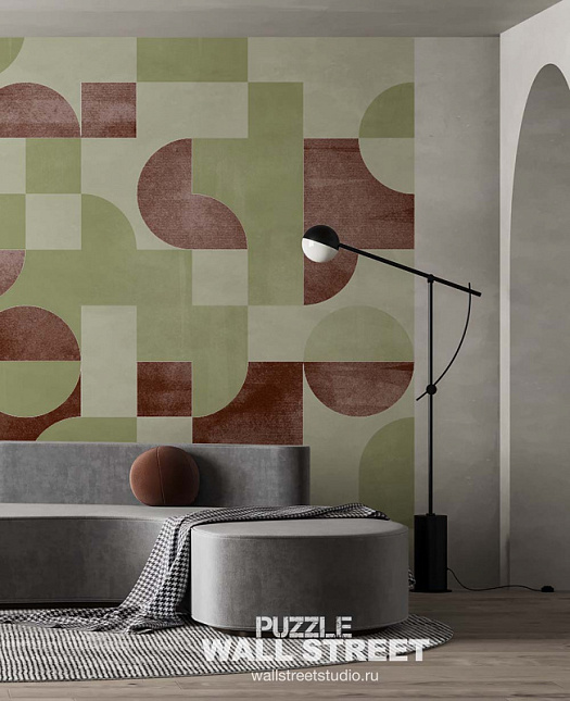 Фотообои в интерьере артикул Puzzle 14, PUZZLE, Wall street Фотообои в интерьере артикул Puzzle 14, PUZZLE, Wall street