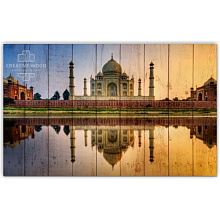 Панно с изображением достопримечательностей Creative Wood Страны Страны - Индия