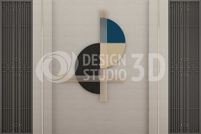 Панно OP-005, Объемная перспектива, Design Studio 3D