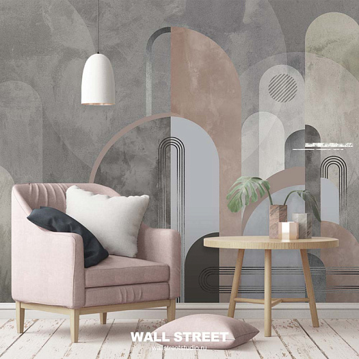 Фотообои в интерьере артикул Deco 21, АРТ-ДЕКО / DECO, Wall street